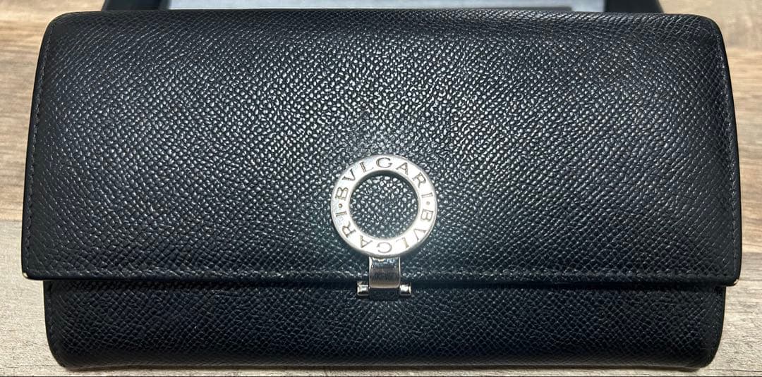 美品‼️Bvlgari ブラック 長財布
