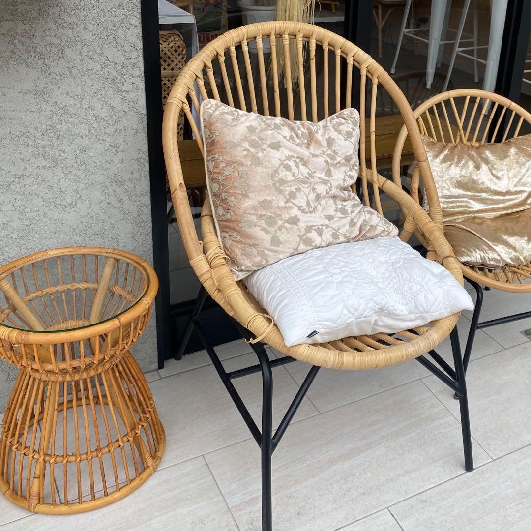 サンフラワーラタン C5901NX ラタン パーソナルチェア カフェ椅子