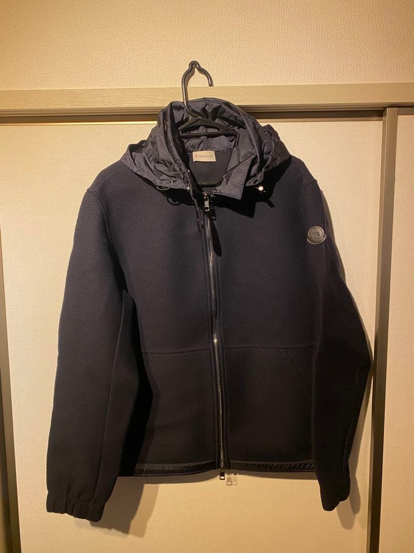 隼*様 モンクレール　フリースパーカー ネイビー