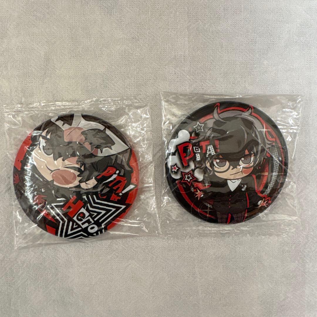 ぴた!でふぉめ ペルソナ5 缶バッジ 主人公 ジョーカー - メルカリ