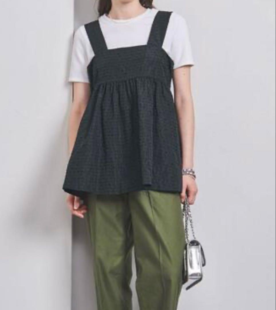 UNITED ARROWSモールボーダー キャミソール ブラウス サイズ38