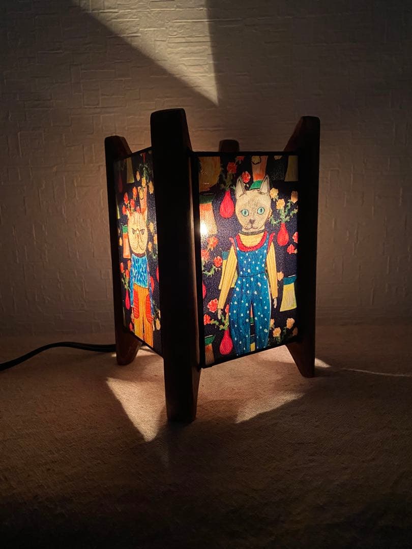 ハンドメイド⭐︎可愛い⭐︎世界で１つ　ナイトランプ　mannine マンナイン