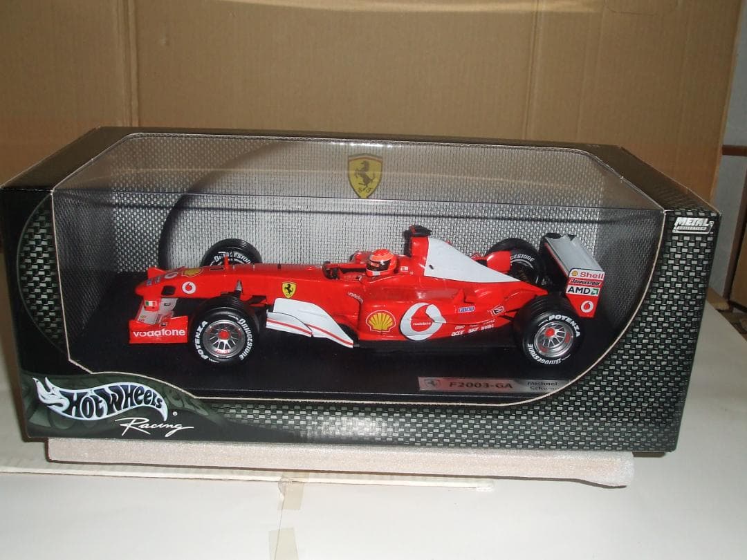 未開封　フェラーリ　２００３－GA　M・シューマッハ　＃１　マテル　 １／１８