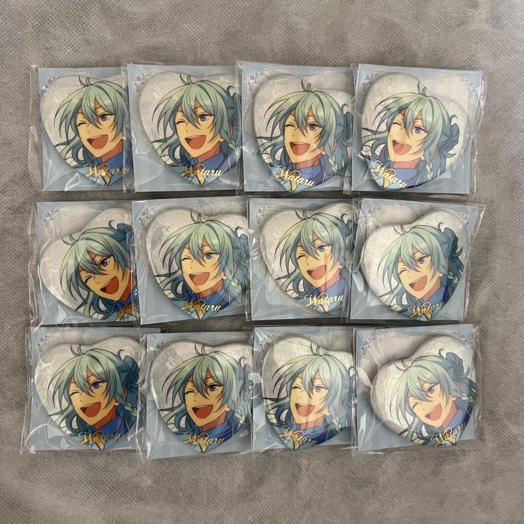 あんスタ 中国 3周年 誓約　ハート缶　缶バッジ 日々樹渉　12個　セット