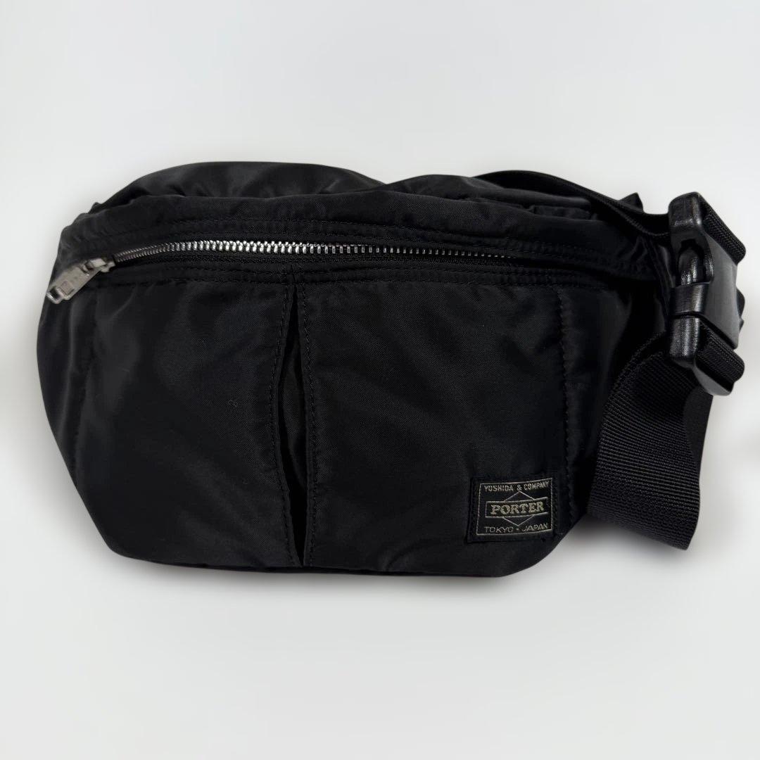 【未使用級】ポーター　ボディバッグ　ナイロン　タンカー　ブラック　メンズ