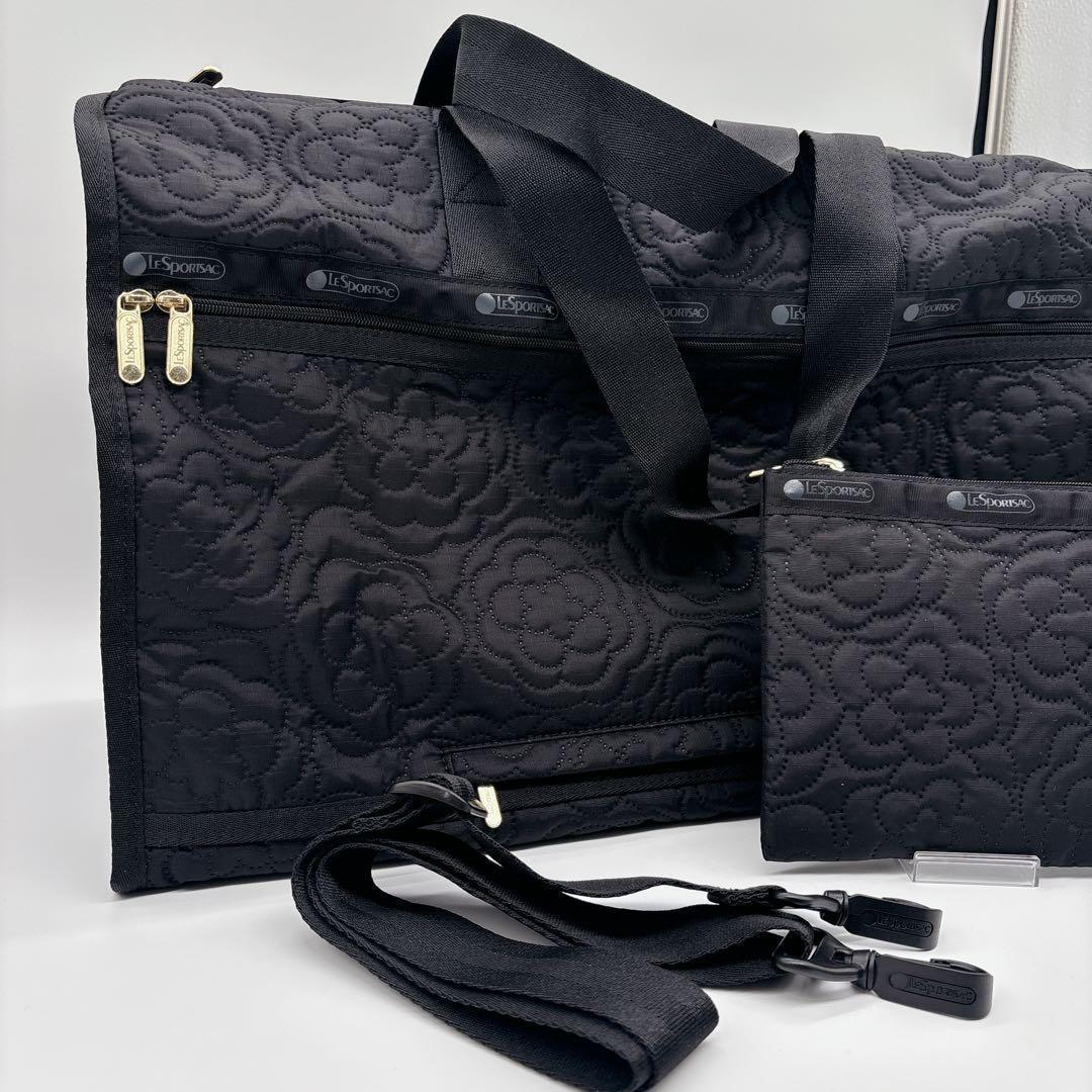 新品♡レスポートサック パフィーブロッサムズ ブラック ポーチ付き