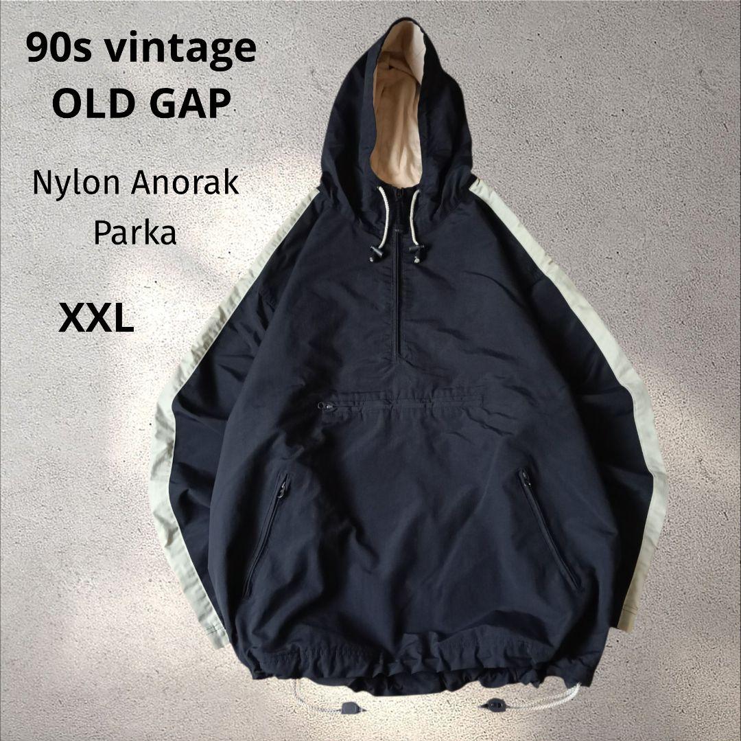 希少XXL90s GAPオールドギャップ ナイロン アノラック パーカー