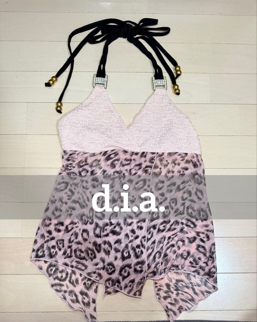 d.i.a. ダイヤ ギャル ヒョウ柄 エプロンキャミ 希少 当時物☆