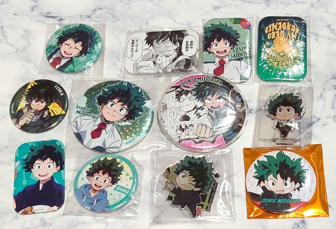 ヒロアカ 緑谷 緑谷出久 缶バッジ まとめ ② - メルカリ