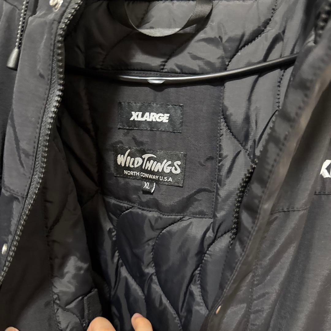 新品 希少 け*い様 XLARGE WILD THINGS コラボ フード付きアウター け