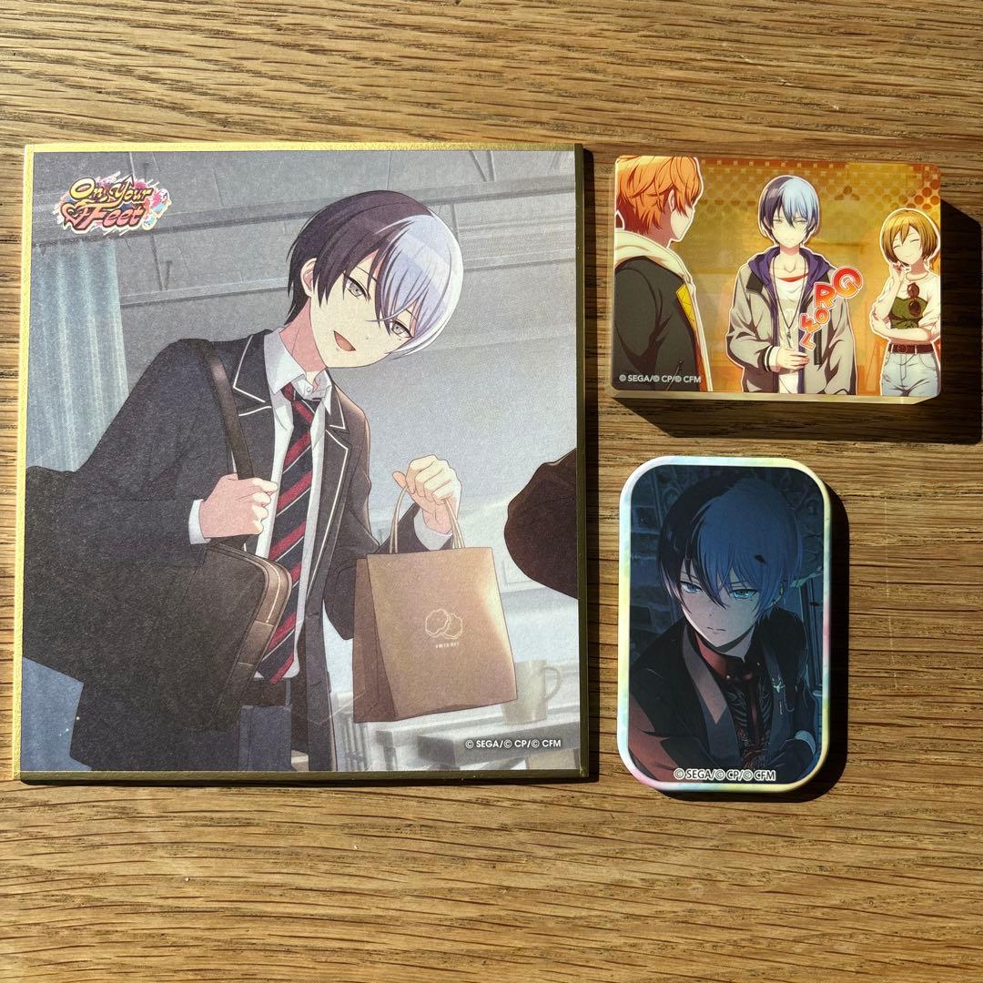 値下げ】プロセカ 青柳冬弥 色紙 缶バッジ ノーブルアート - メルカリ