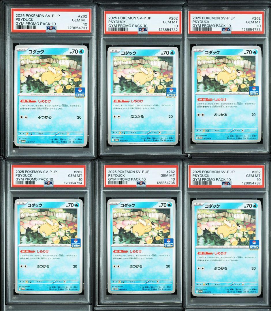 【PSA10】コダック ジムプロモ しめりけ Psyduck 6枚セット
