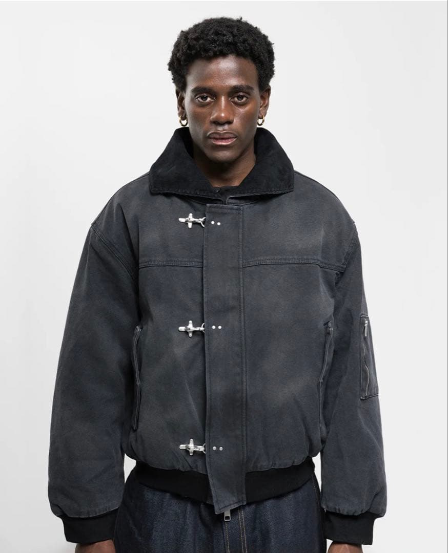 ジャケット・アウター MENES Wabi-Sabi Clasp Bomber Jacket S