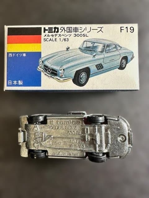 絶版希少・トミカ 青箱】F19 メルセデス・ベンツ 300SL 日本製 - メルカリ