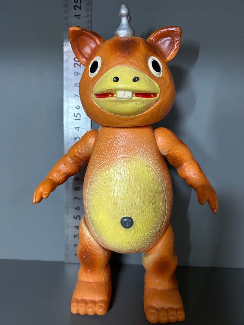 マルサン怪獣ブースカ　オレンジ成型　王冠　珍色銀塗装