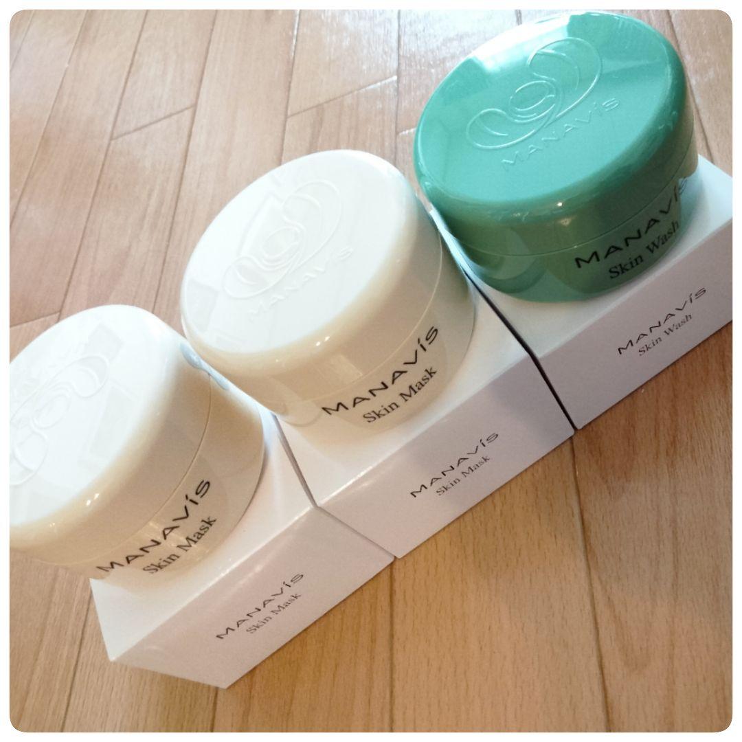 マナビス化粧品　マスク×2、洗顔×1