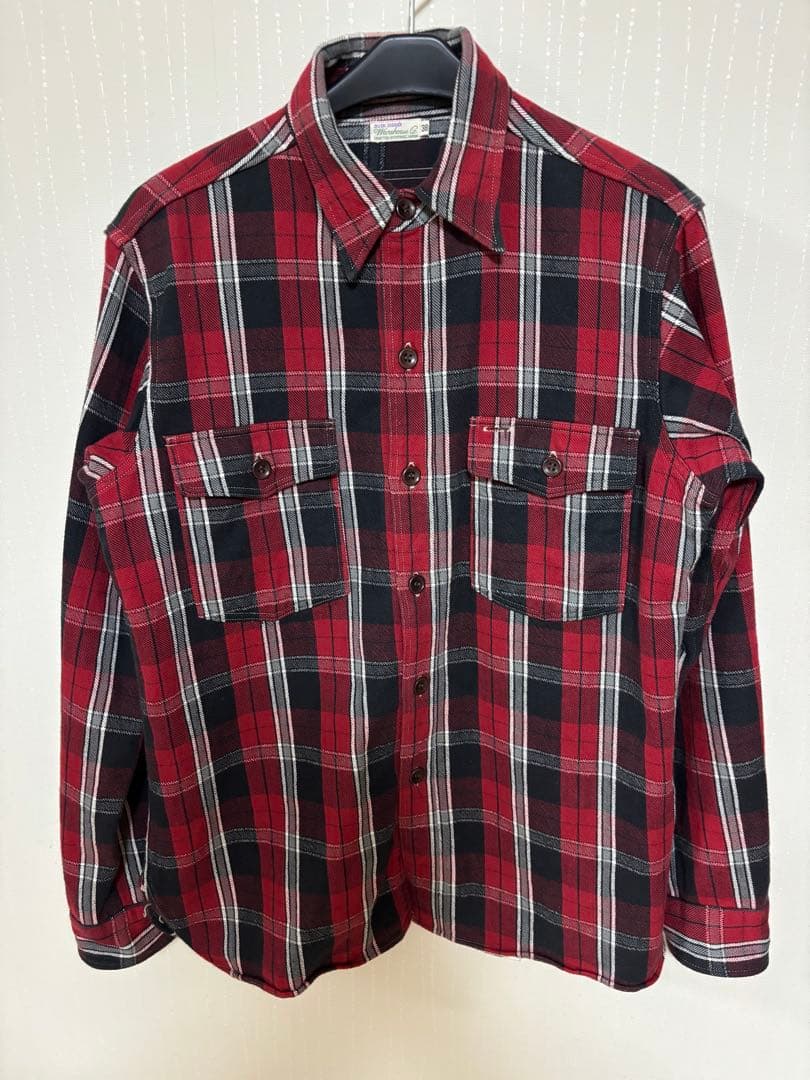 WAREHOUSE duck digger ネルシャツ 3022 38 アメカジ