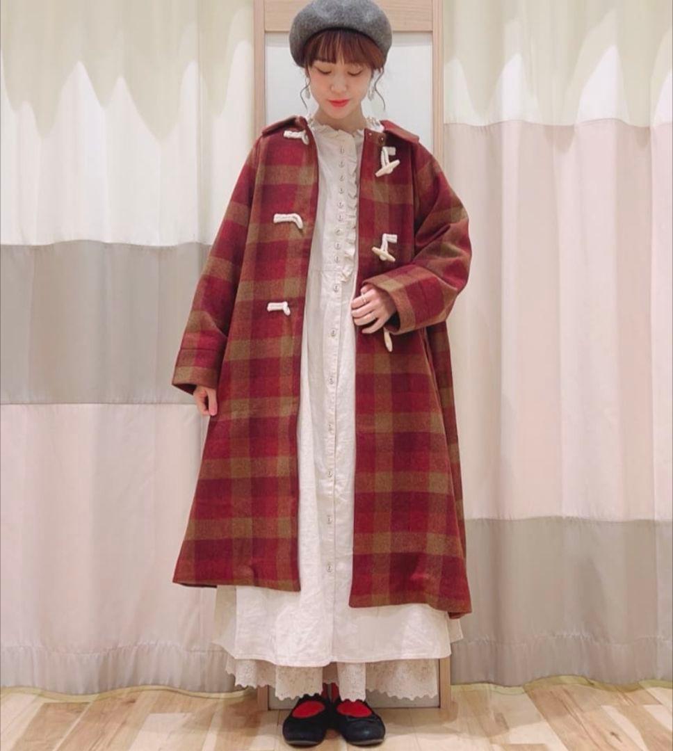 新品タグ付き　サマンサモスモス　[タスマニアウール]2WAY襟ロングコート　赤