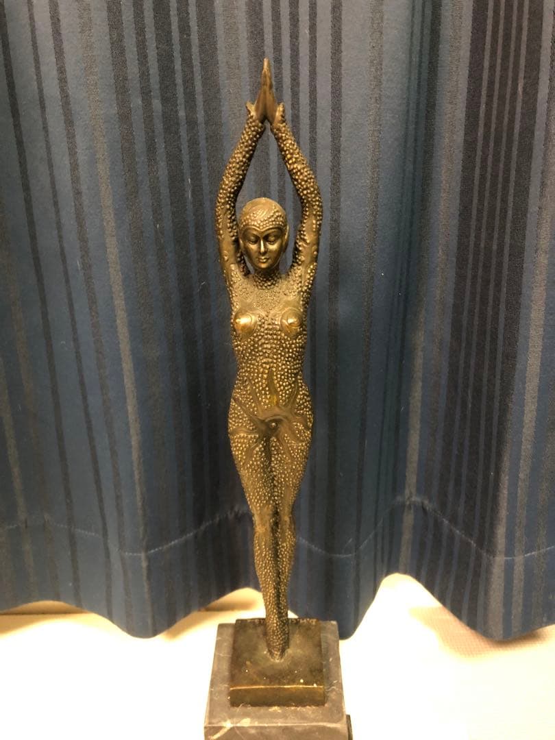 ブロンズ像　神　D.H. CHIPARUS DANCER　アールデコ　彫刻家