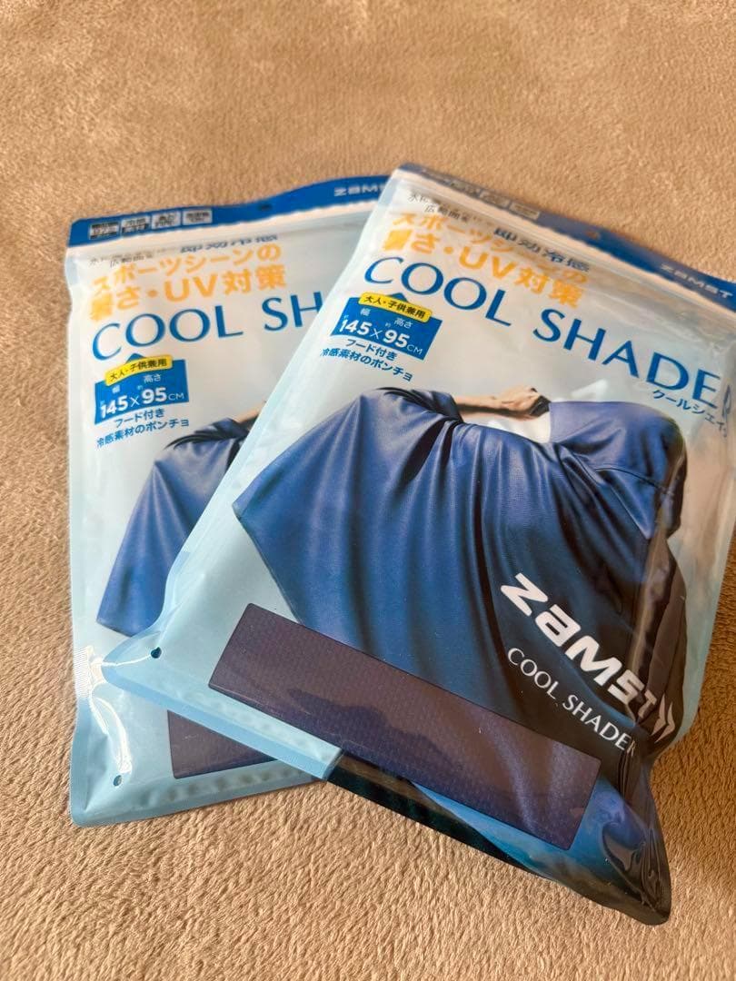 ザムスト冷感ポンチョCOOL SHADER 冷却シート 145x95 cm 2枚