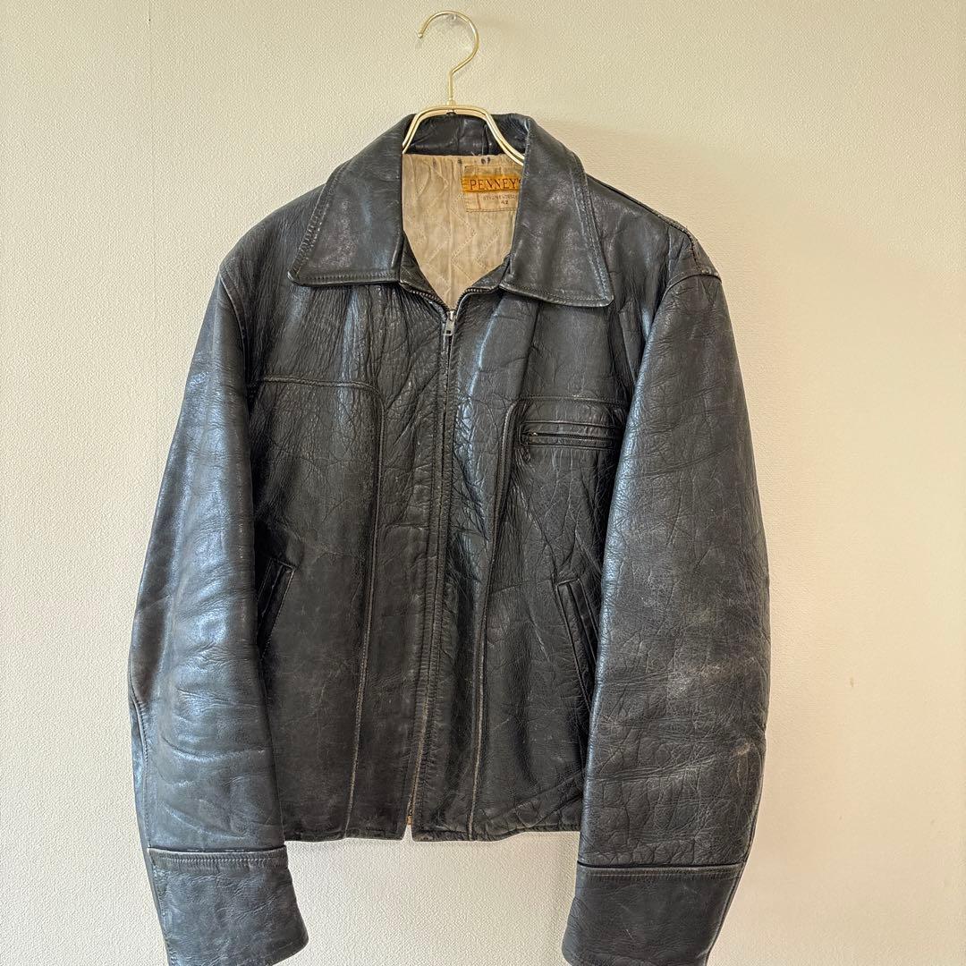 〈U.S.A 製50s 希少馬革レザージャケット〉1950年代名門PENNY'S