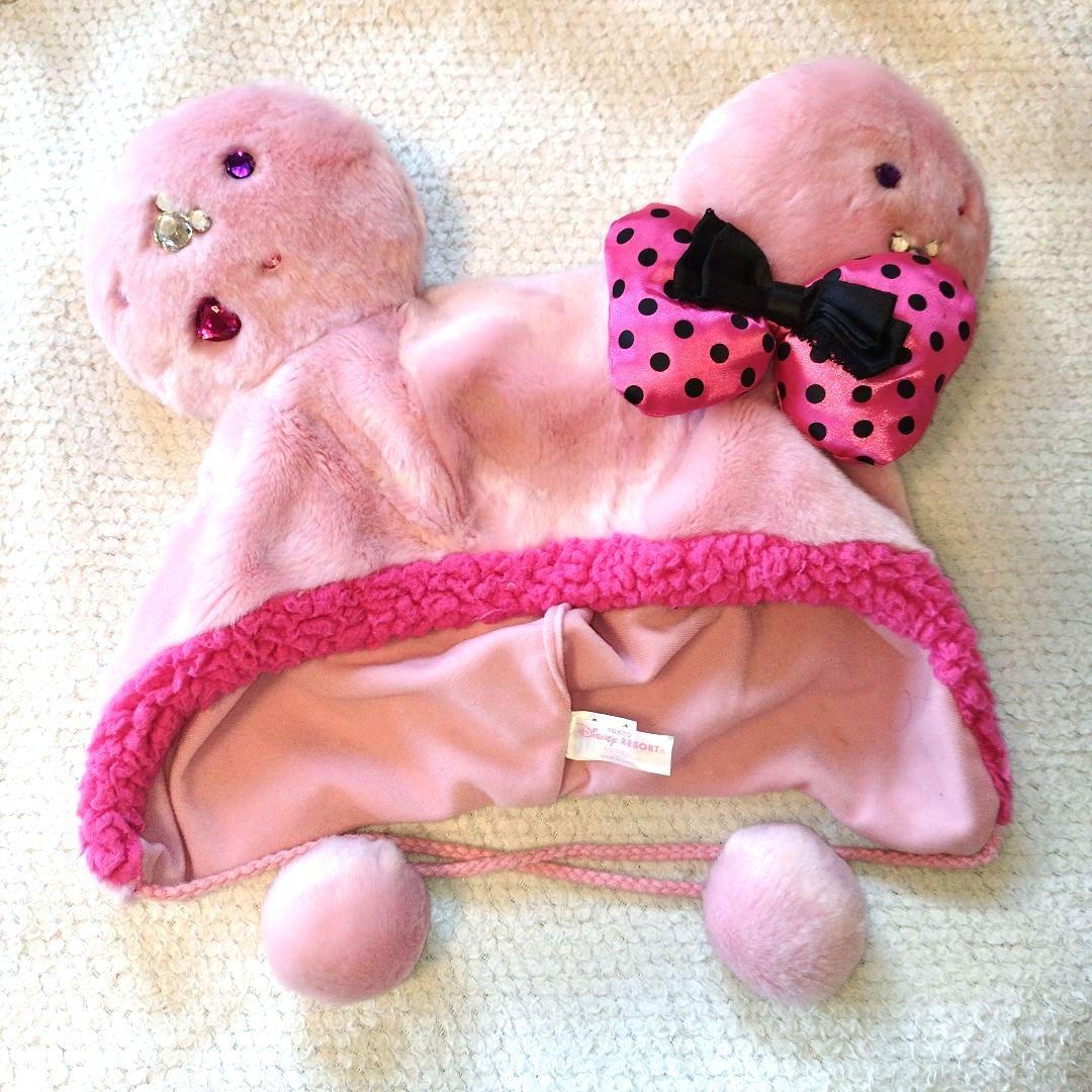 専用　ディズニー　ミニー　ファンキャップ　ピンク　水玉　リボン　パルパルーザ