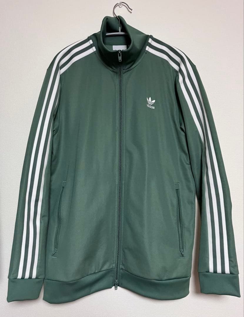 アディダス ベッケンバウアー トラックトップ ジャージ 、トレースグリーン アディダス ベッケンバウアー トラックトップ トラックジャケット