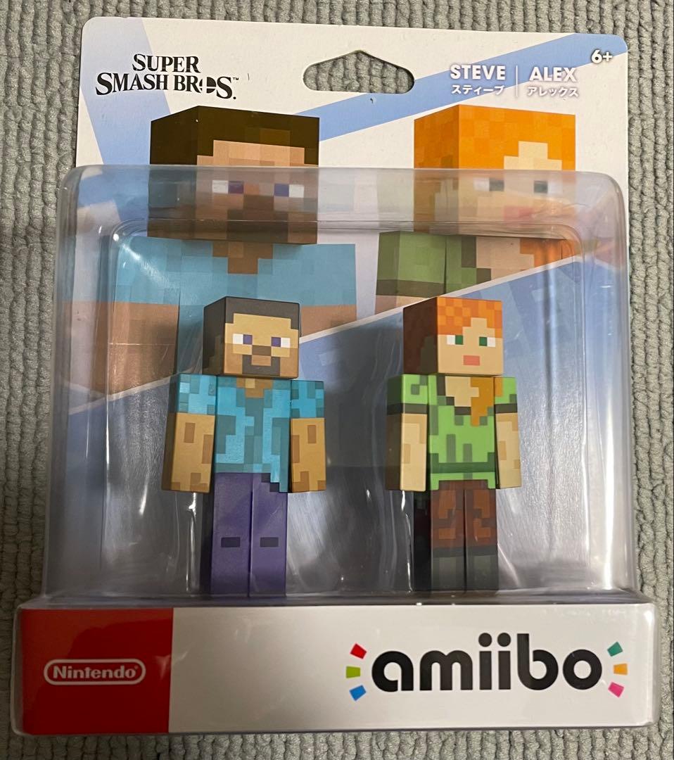amiibo マインクラフト スティーブ&アレックス ニンテンドー アミーボ2