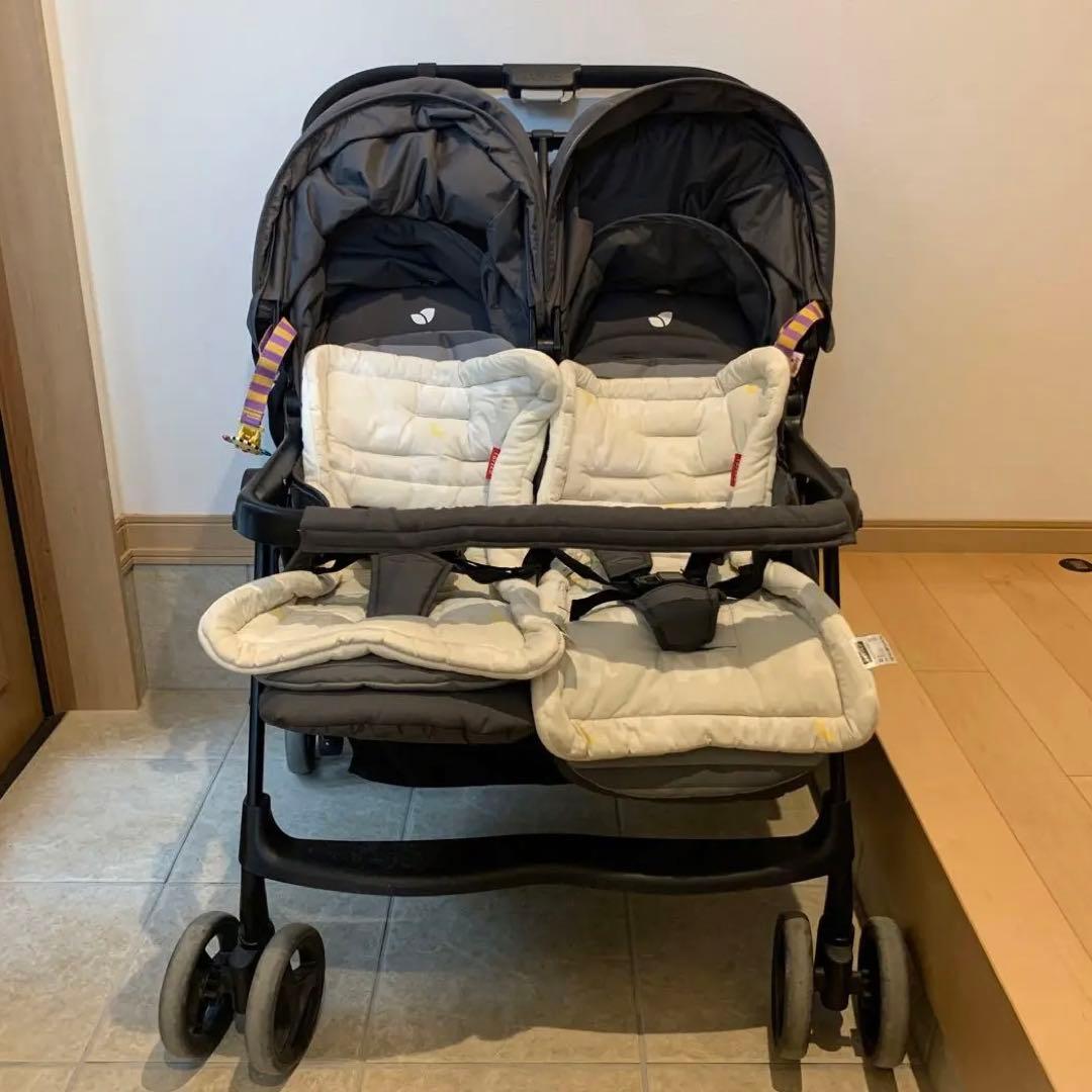 ヤ*ウ様 Joie ダブルベビーカー グレー　双子　キッズ　2人乗り　ジョイー