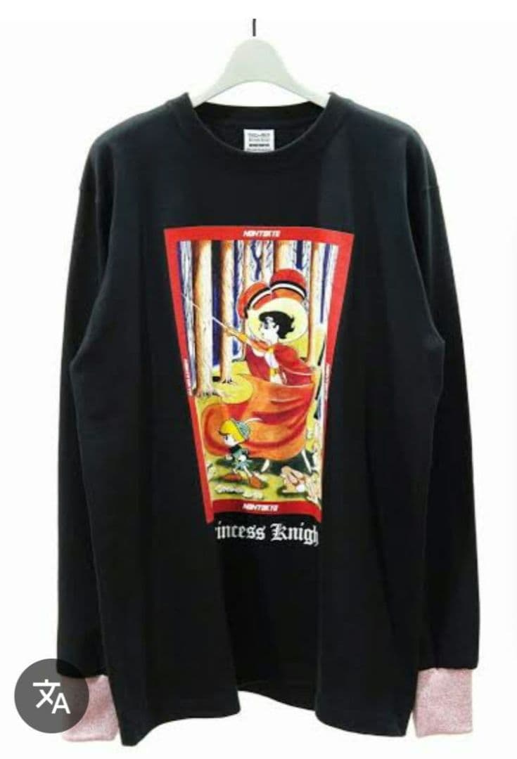 ノントーキョー　手塚治虫　リボンの騎士　中袖Tシャツ　フリーサイズ 手塚治虫原作“リボンの騎士”とNONTOKYOがコラボレーション。第一弾はT