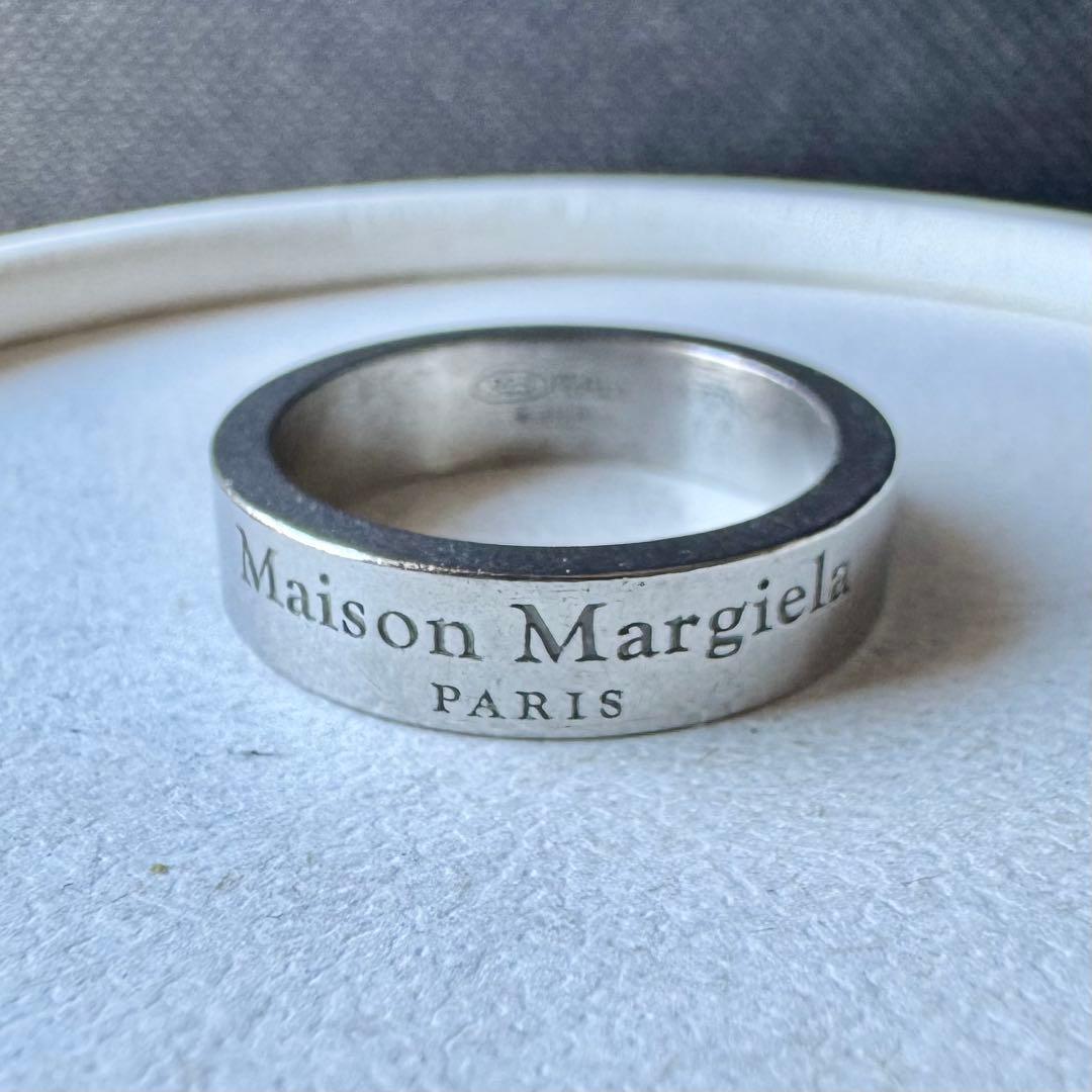 【大人気】メゾンマルジェラ/ロゴリング/セミポリッシュ/サイズ5(約15号)