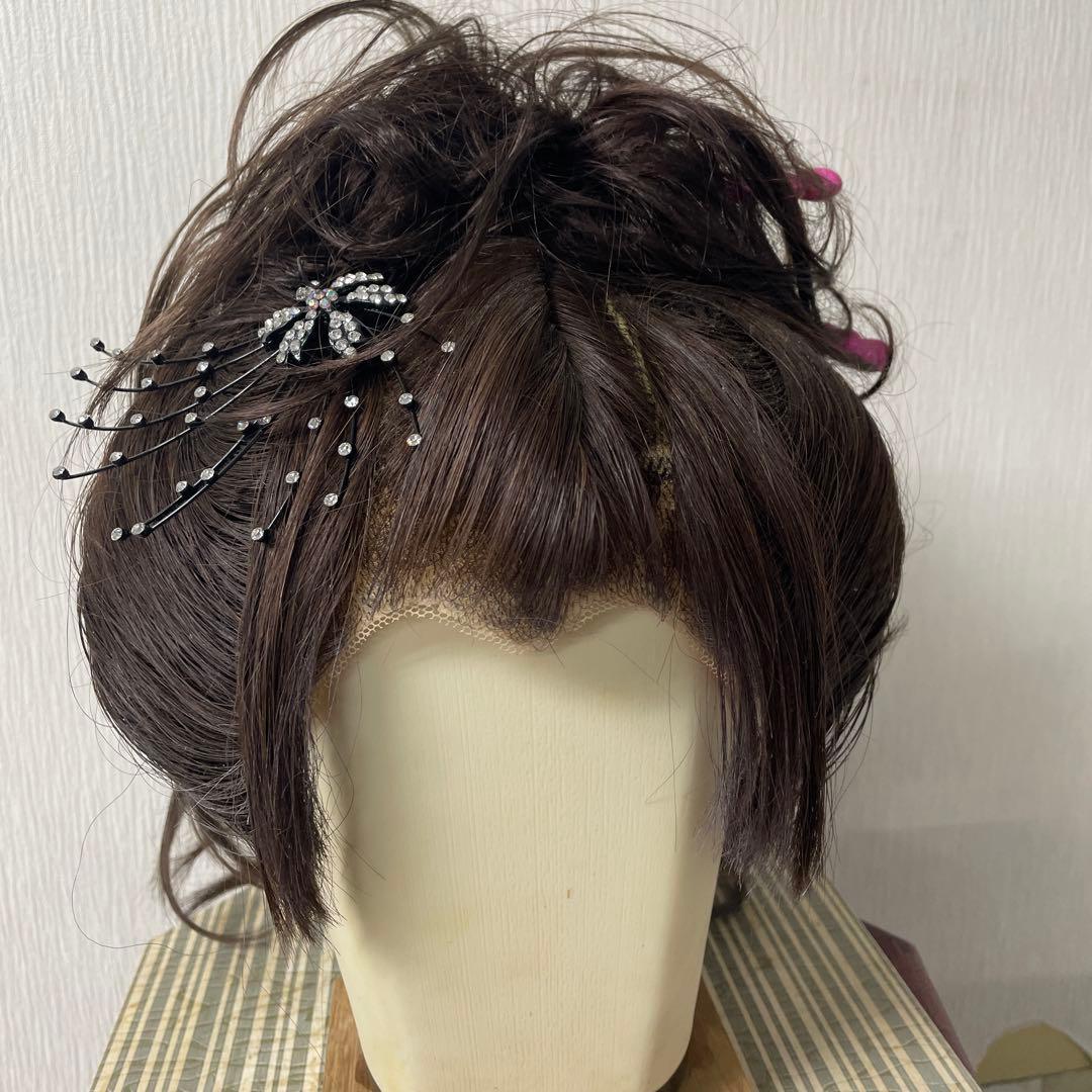 日本髪かつら　辰巳商会　大衆演劇　 ケース付 和装