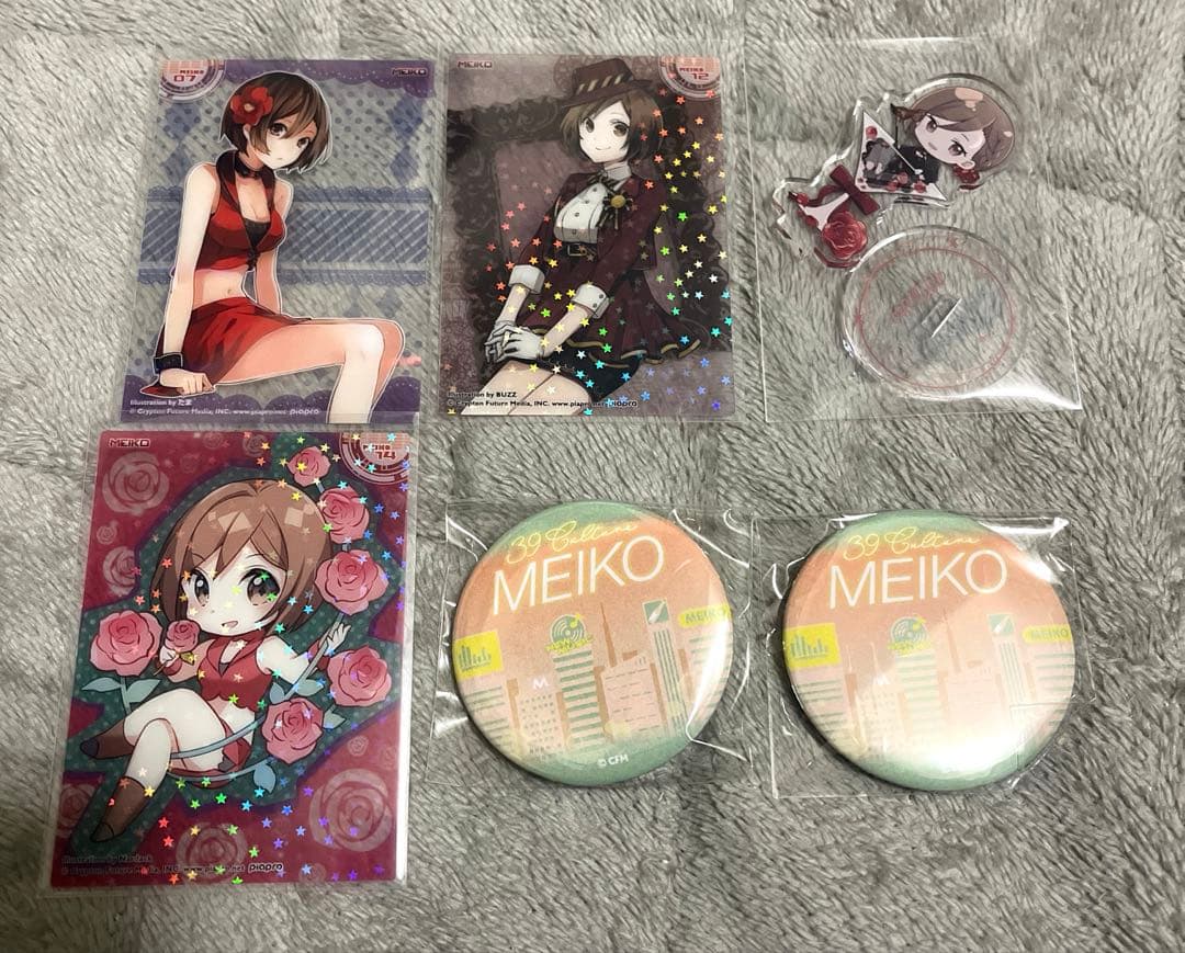 MEIKO クリアカードコレクションガム 缶バッジ アクスタ まとめ売り