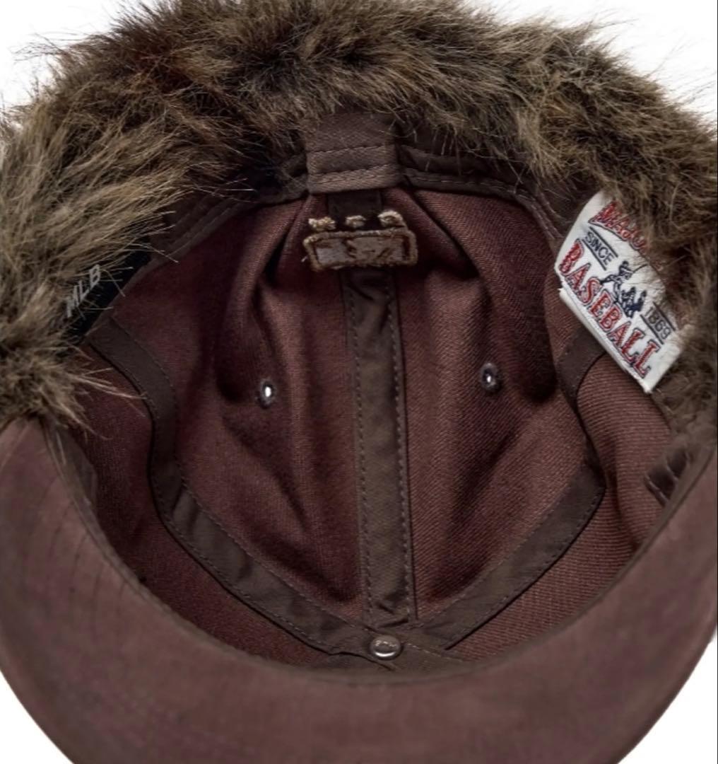 MLB KOREA ロゴ付きファーキャップ MLB ロゴ付きファーキャップ cosaga.com