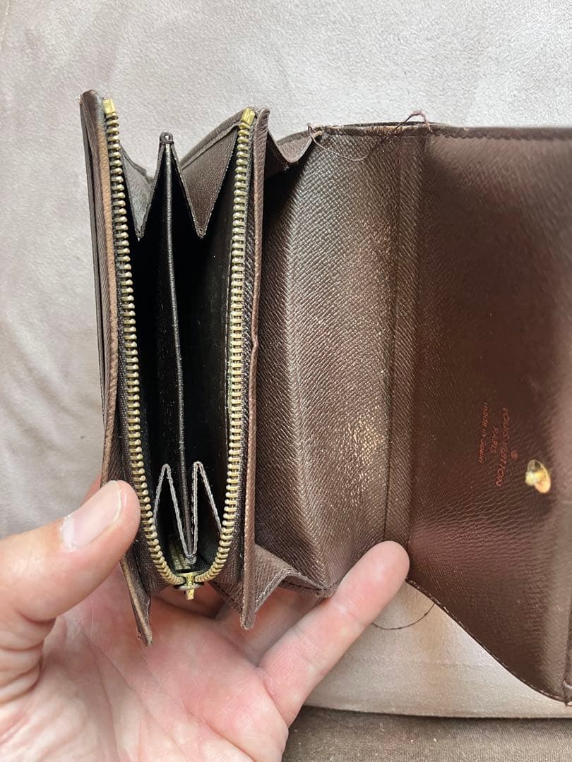 Louis Vuitton チェック柄 長財布 - メルカリ