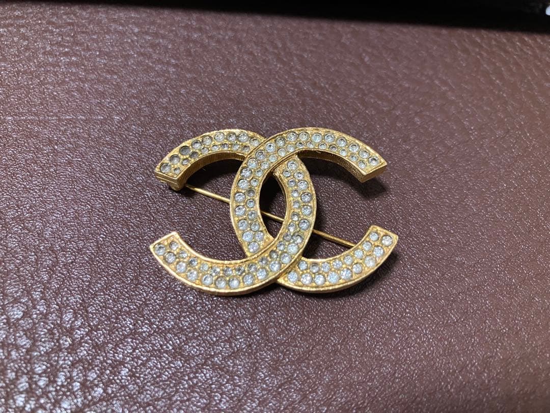 takashi　CHANEL ゴールド CCロゴ ブローチ