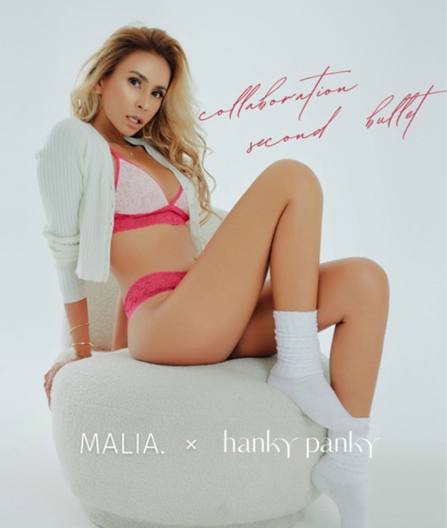 【新品未使用】MALIA. x hanky panky ブラショーツSサイズ