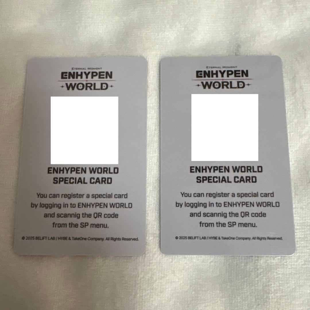 ENHYPEN WORLD ポップアップ SPカード 2枚セット ニキ - メルカリ