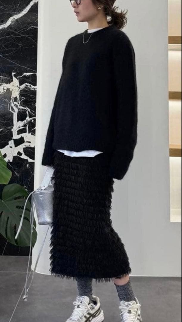 gypsohila フェザースカート　ジプソフィア　 ブラック　　38サイズ