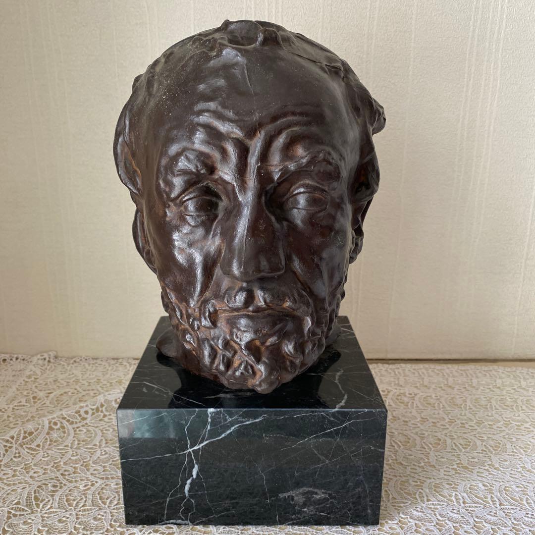 専用】ロダン 「鼻の潰れた男」ブロンズ像 - メルカリ