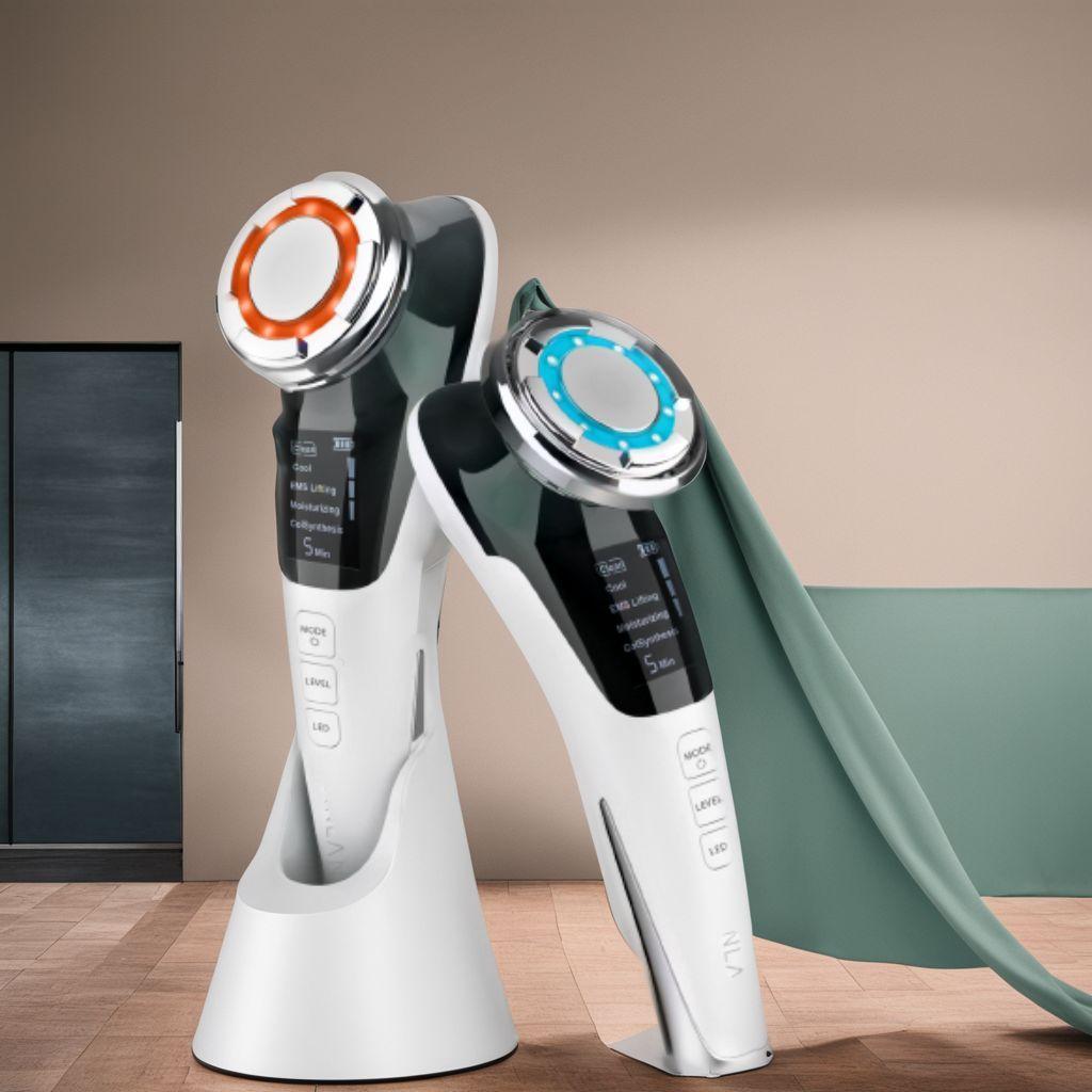 ☆美顔器 ems 温冷ケア LED光 1台8役 温冷美顔器　目元ケア