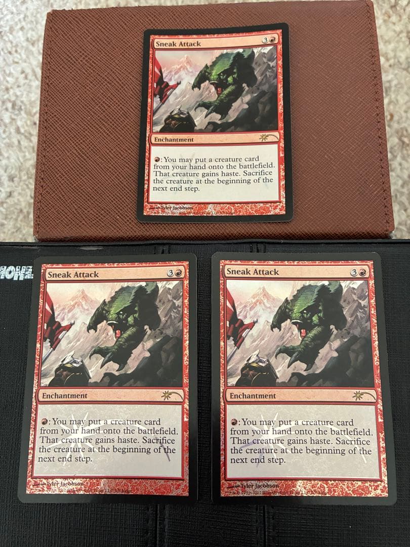 MTG 騙し討ち Sneak Attack ジャッジ褒賞Foil 3枚セット