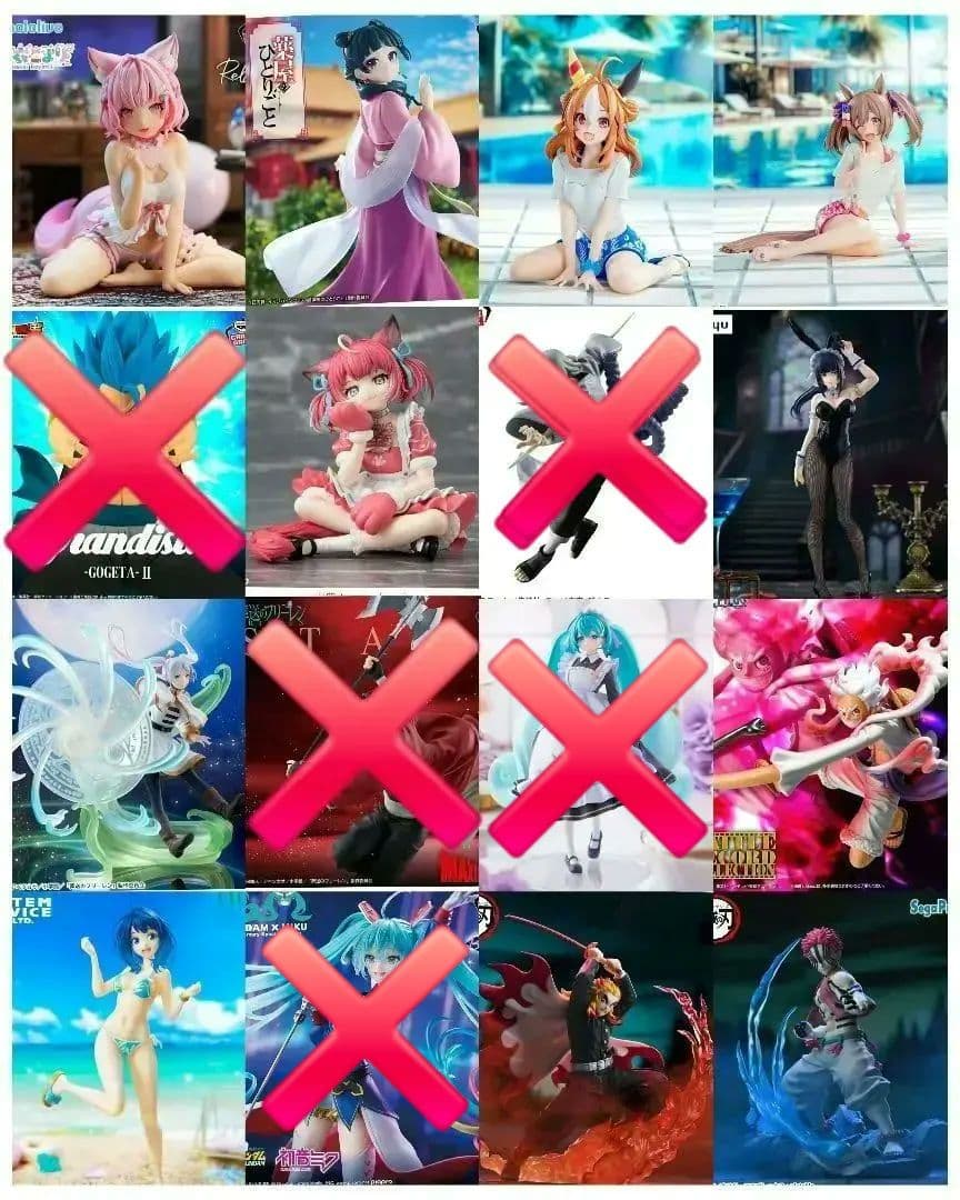 アニメキャラクター フィギュア コレクション　　15個セット　詰め合わせ