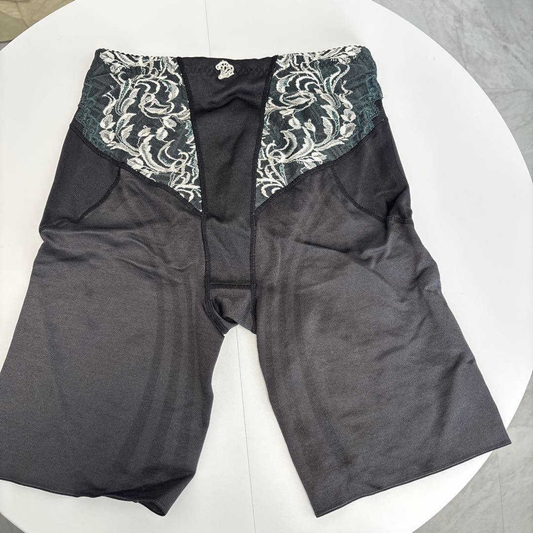 レース付き ブラック 骨盤ガードル M-64