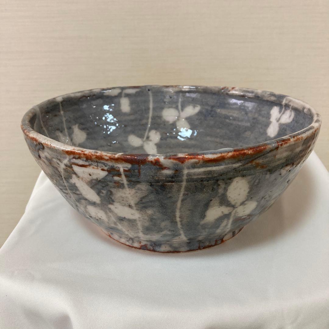 美濃焼 ひろ窯 藤井敬之作 鼠志野 大鉢 - メルカリ