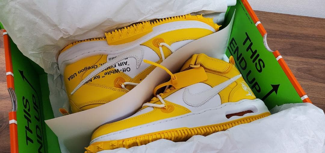 Off-White × Nike Air Force 1 Mid SP/27.5 - メルカリ