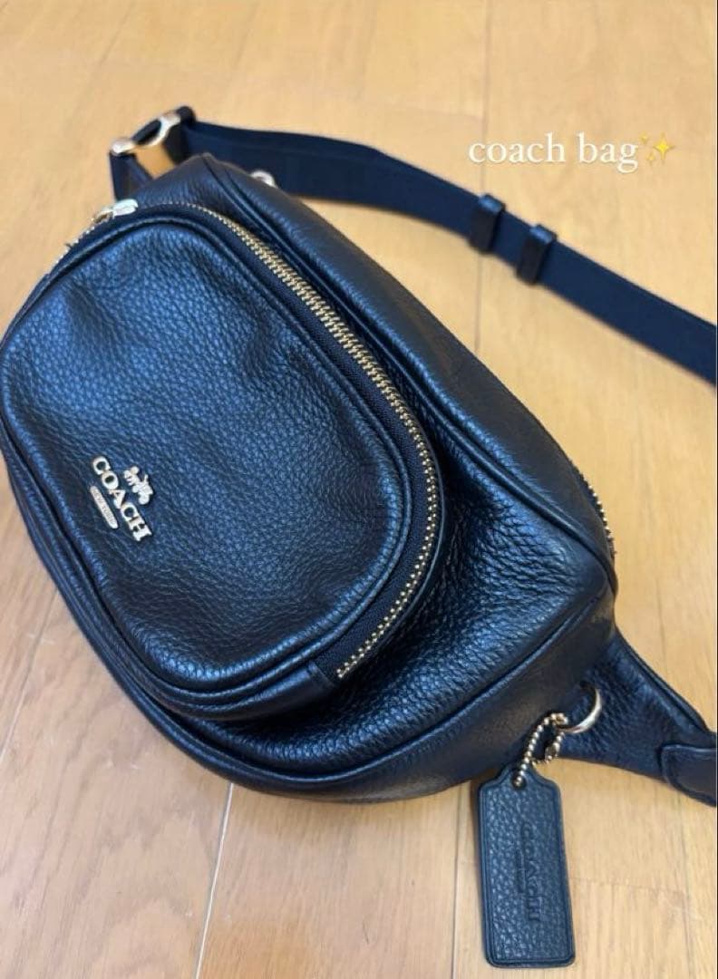 『本日限定大幅お値下げ‼️』コーチ COACH ボディ ウエストバッグ 黒