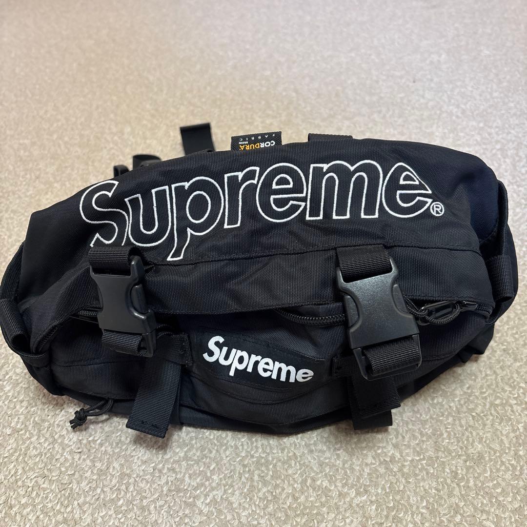 シュプリーム　ウエストバック　AW19ブラック