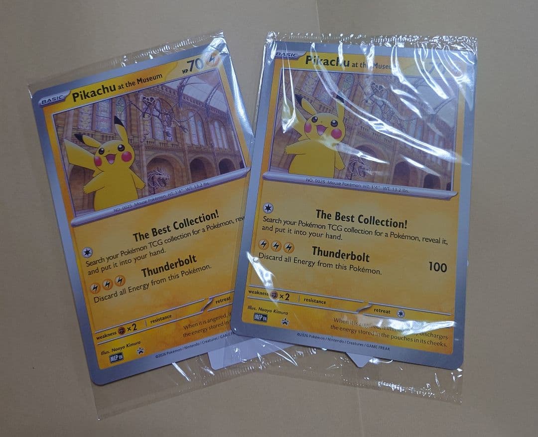 Pikachu at the Museum ピカチュウ 博物館 未開封品 2枚 - メルカリ