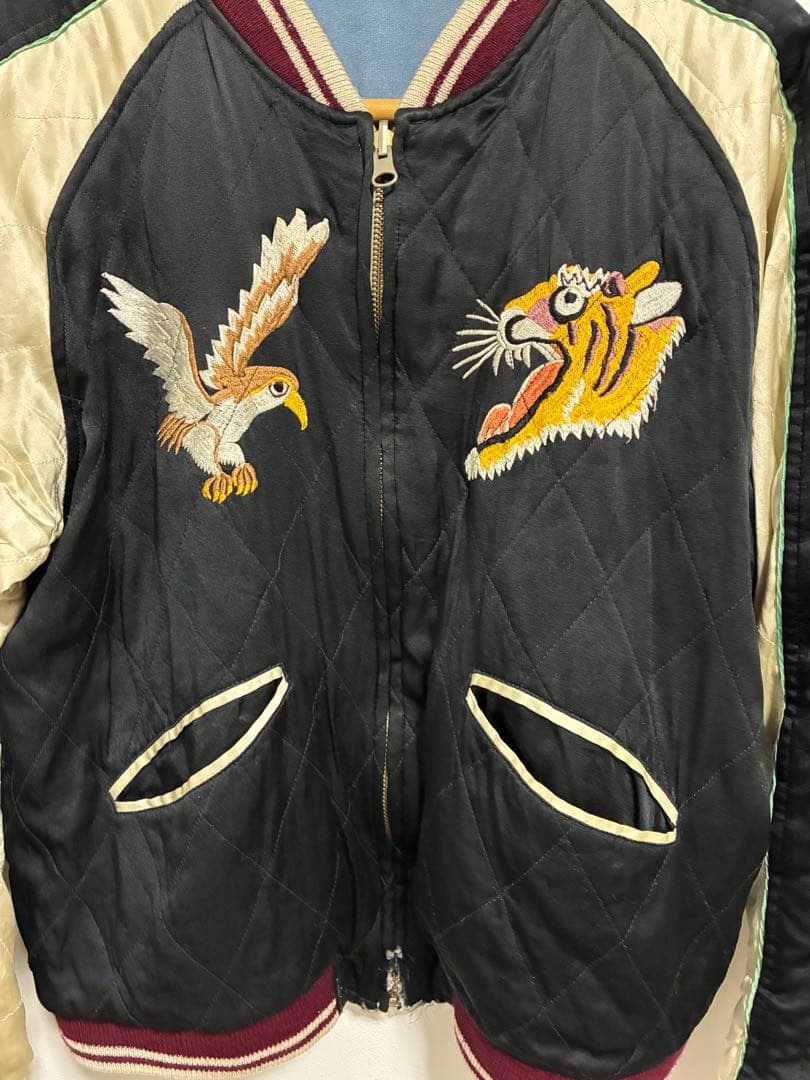 初期物silver stone シルバーストーン スカジャン シルク100% - メルカリ